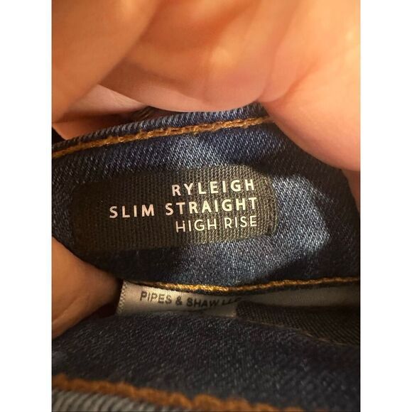 Veronica Bread Ryleigh High Waist Ankle Slim Straight Leg Jeans, size 26 - Picture 5 of 9